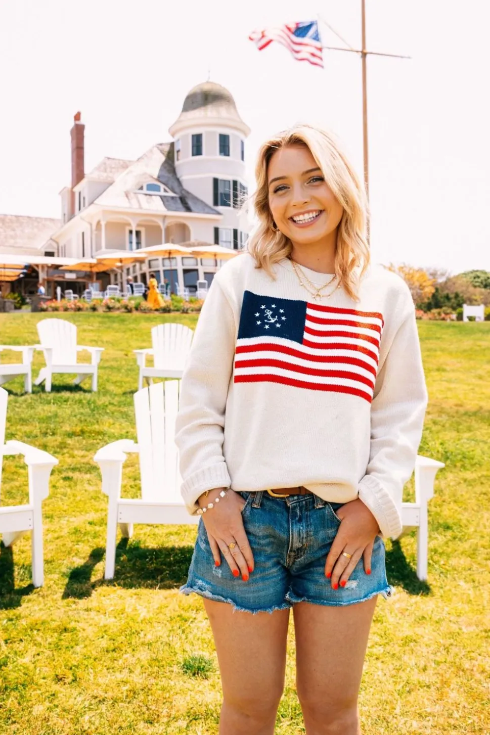 American Yacht Sweater- Cream