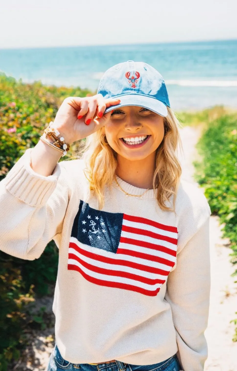 American Yacht Sweater- Cream