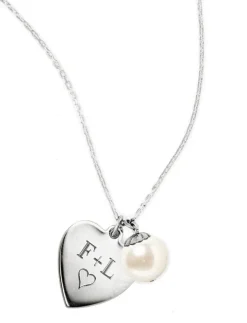 I Heart Pearls Silver
