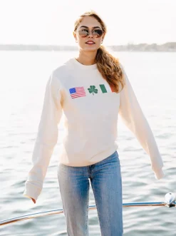 Irish American Sweatshirt - Cream