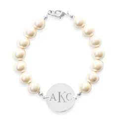 Pearl Monogram Bracelet