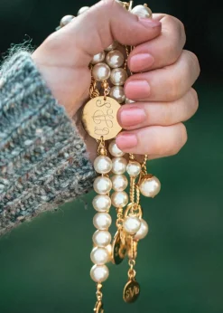 Pearl Monogram Bracelet
