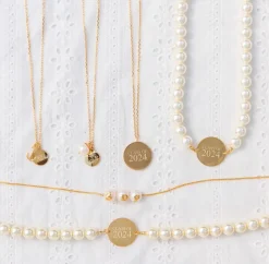 Pearl Monogram Necklace--Class Of 2024