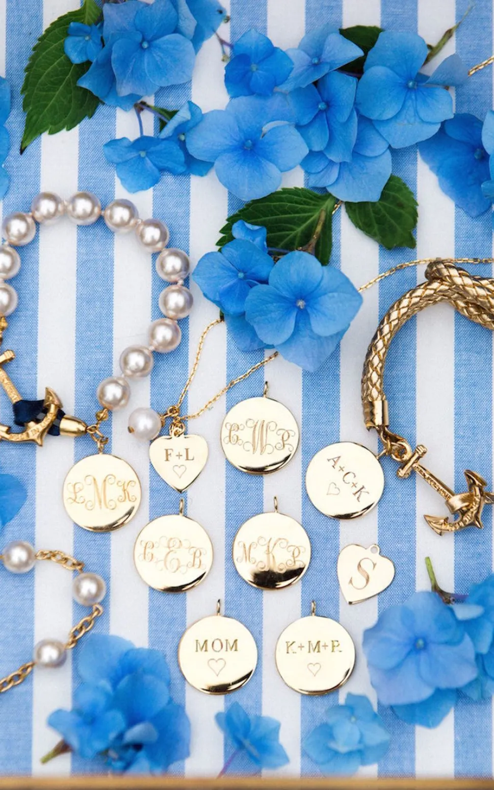 Pearls On Champagne Mom-O-Gram